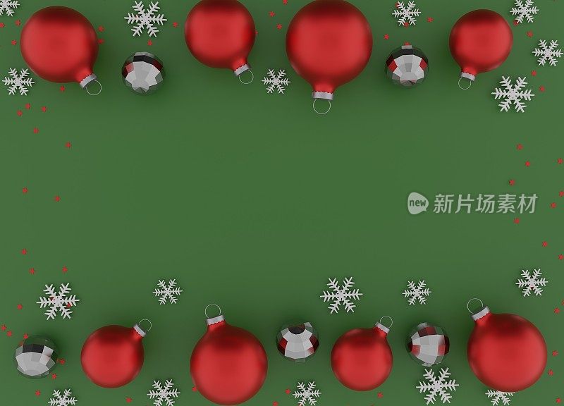 圣诞装饰3dcg背景