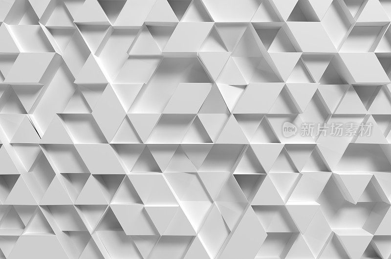 白色三角形抽象瓷砖