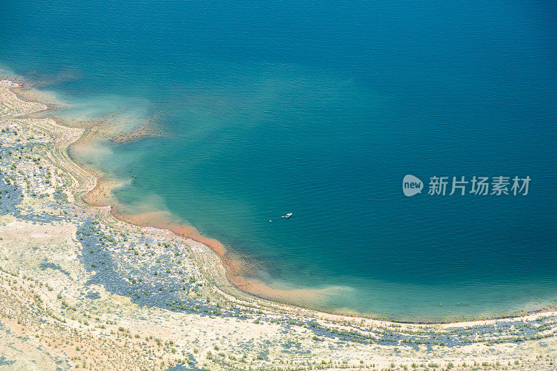 鲍威尔湖，科罗拉多河，鸟瞰图，犹他州，亚利桑那州，美国