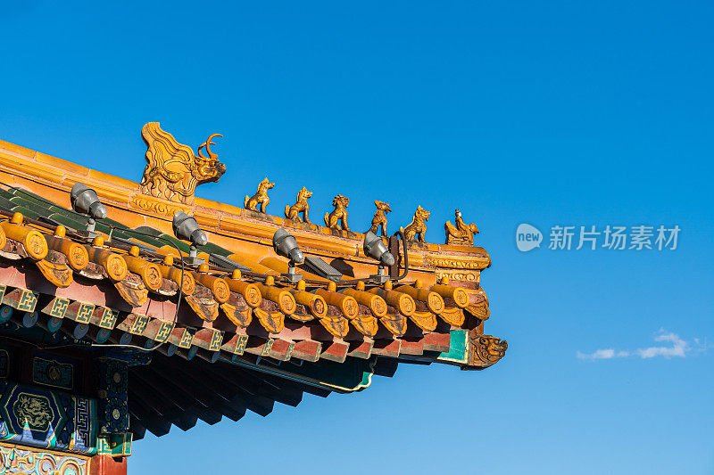 中国传统风格古建筑屋檐