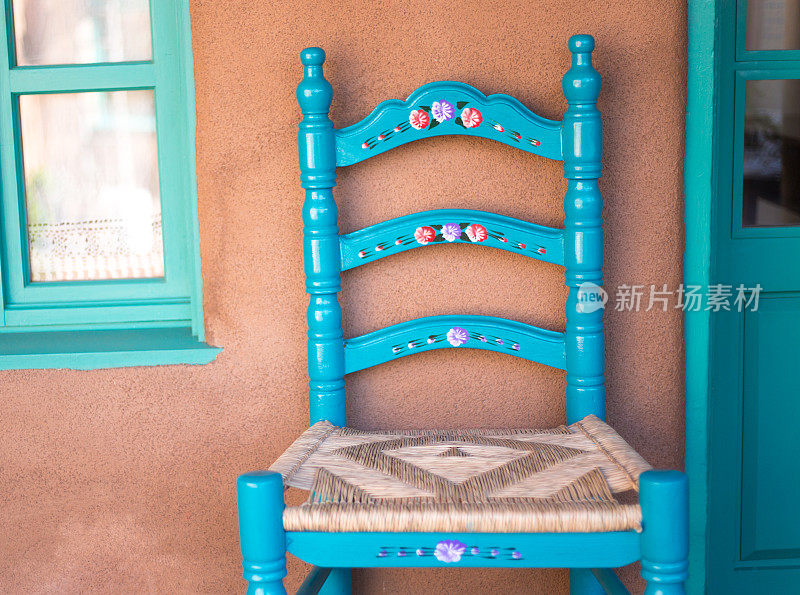 美国西南走廊与乡村油漆木椅