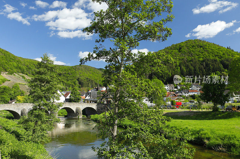 Nepomuk-Brücke，在Rech，阿勒维勒区，德国