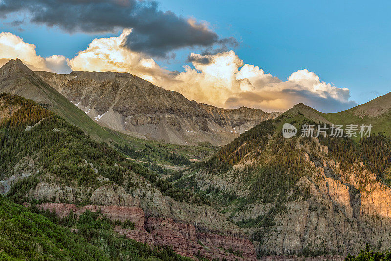 科罗拉多州美丽的山景