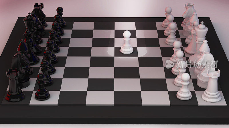 象棋游戏规划第一个回合，构思竞争战略规划第一步