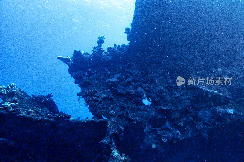 沙特阿拉伯延布红海的沉船