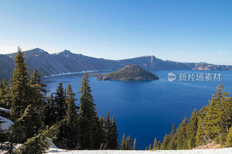 火山口湖国家公园，美国俄勒冈州