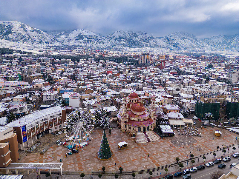 Korca，阿尔巴尼亚小镇