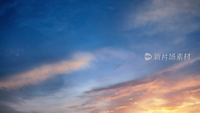 日落的天空背景