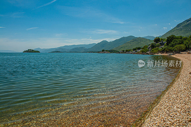 黑山的斯卡达尔湖景观