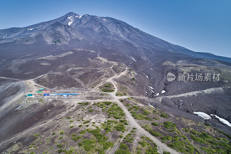 科兹尔斯基火山航拍。