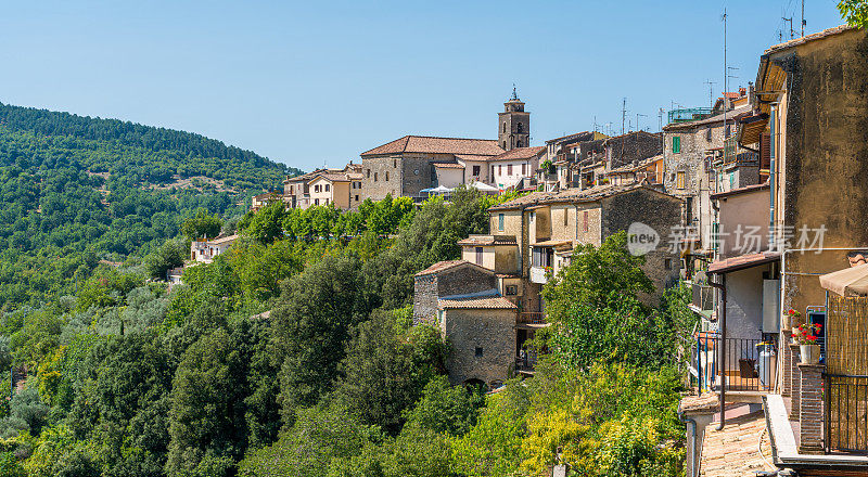 科莱帕多，美丽的中世纪村庄，位于意大利中部拉齐奥的弗罗西诺内省。