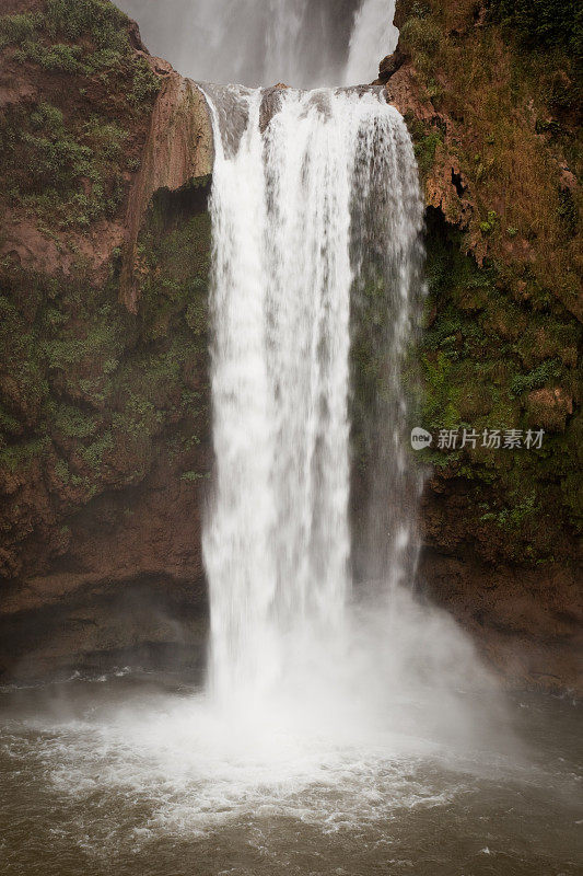 瀑布d'Ouzoud瀑布，附近马拉喀什，摩洛哥，北非，非洲