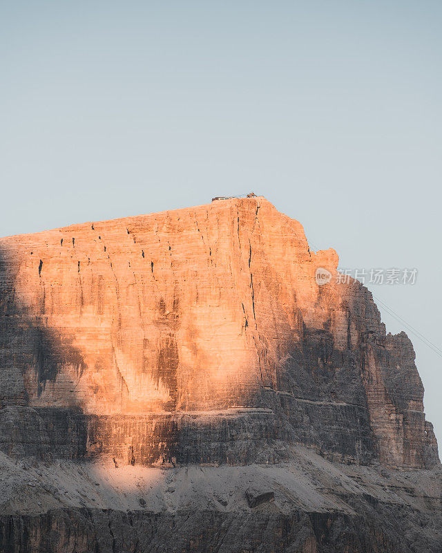 意大利Dolomites的Sella山口