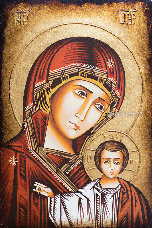 圣母玛利亚和她的儿子耶稣