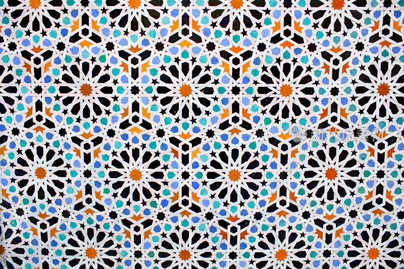 摩洛哥瓷砖背景