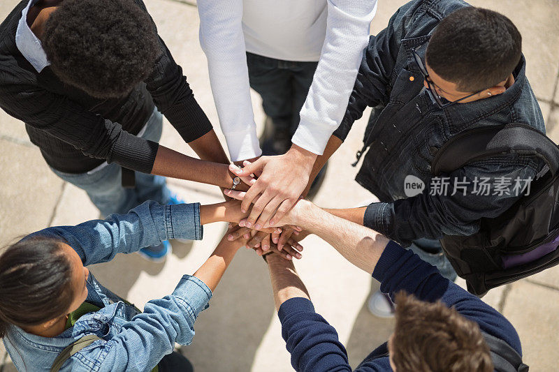 多民族大学生携手共进