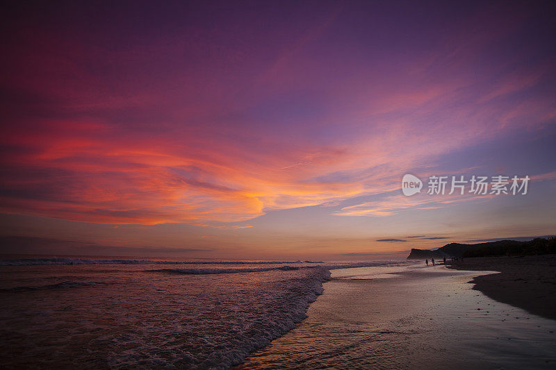 海滩在尼加拉瓜