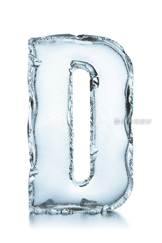 字母D冰冻的冰字母