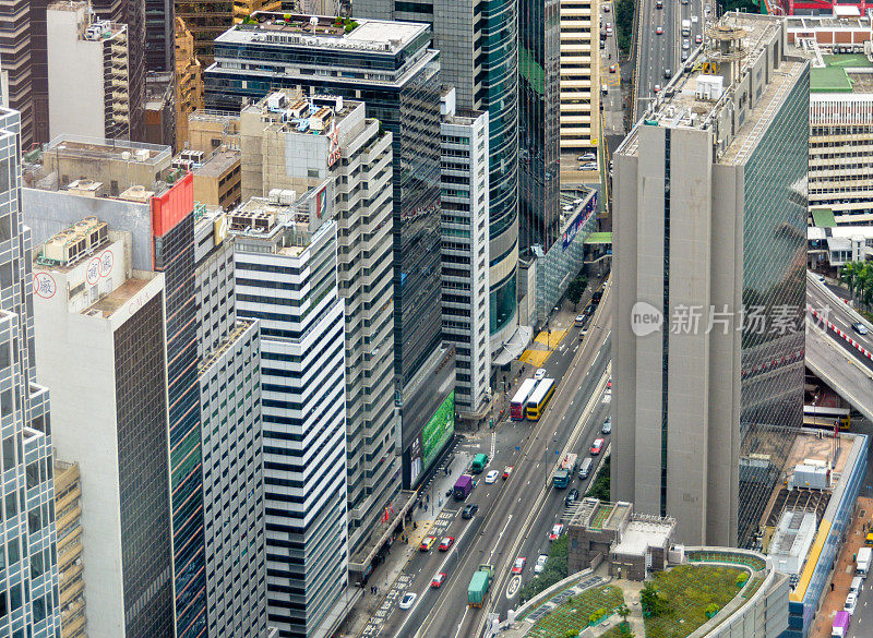 香港的城市景观和天际线