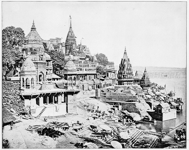 19世纪80年代，印度的圣城贝拿勒斯
