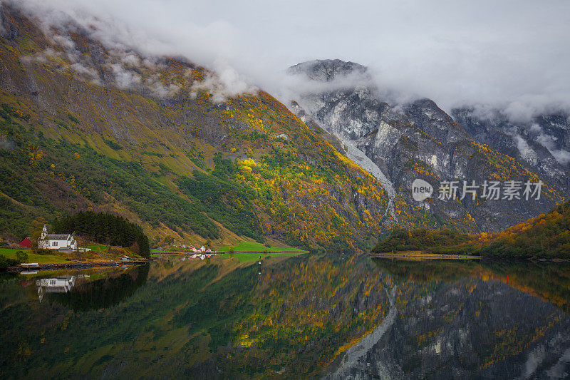 挪威索格尼峡湾美丽的风景