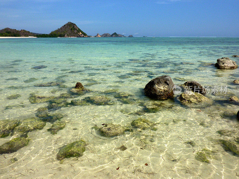 库塔海滩，印尼南海岸龙目岛