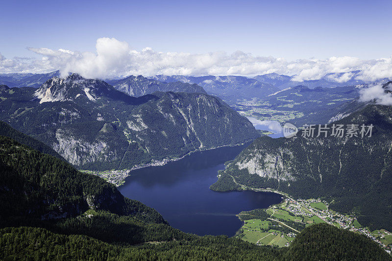 山湖全景