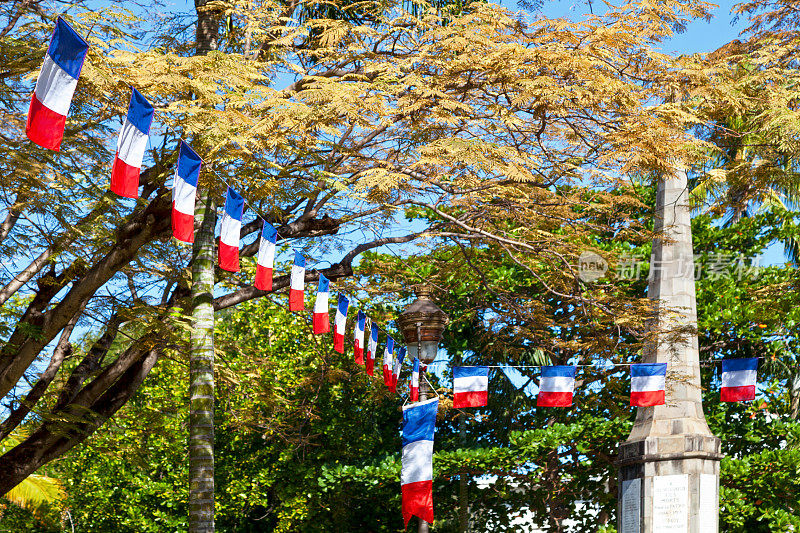 法国巴士底日的旗帜