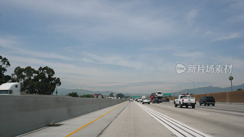 驾驶POV洛杉矶高速4k