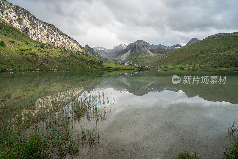 Tignes湖，Savoie，法国