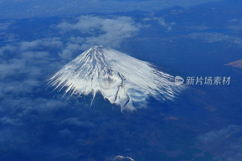 富士山:从天空看