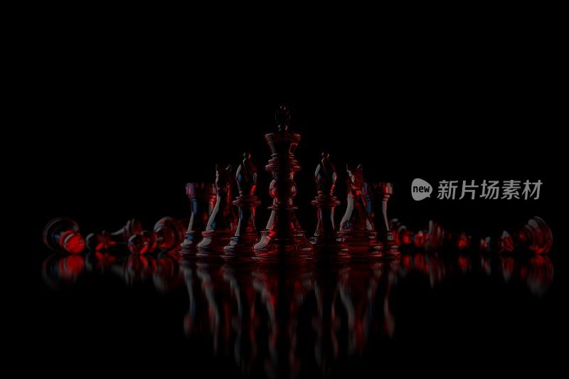 3d渲染玻璃棋子