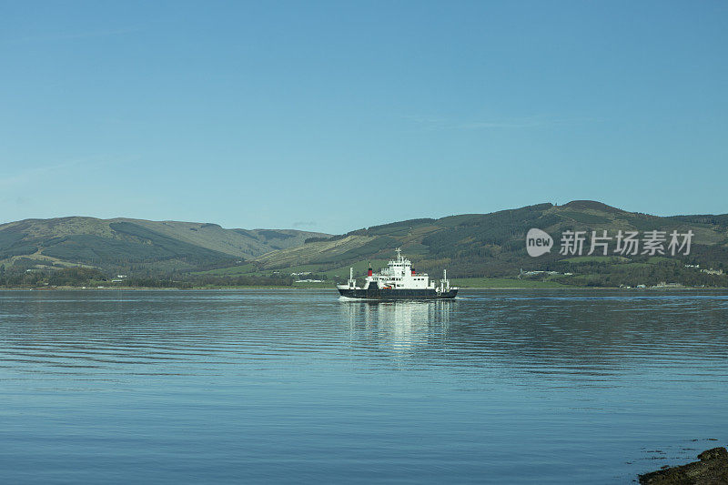 在英国苏格兰格拉斯哥附近的布特岛罗塞港和wemyss海湾镇之间的渡轮