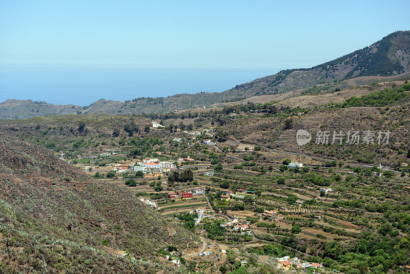 大加纳利岛山区的一个小村庄(西班牙)