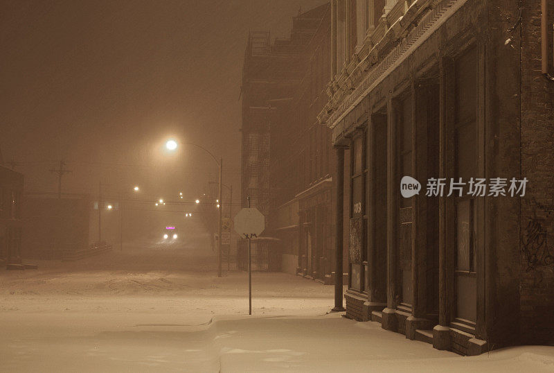 城里有暴风雪