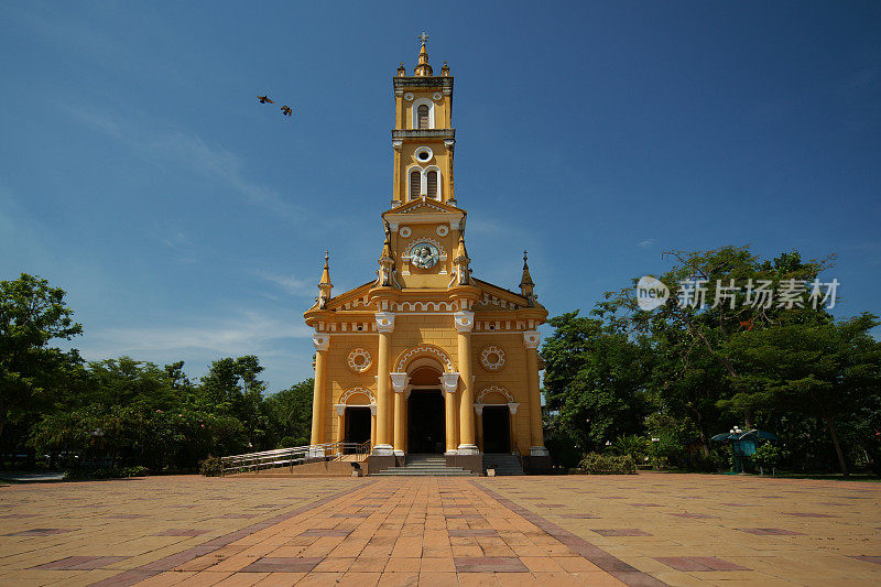 泰国大城府历史悠久的教堂