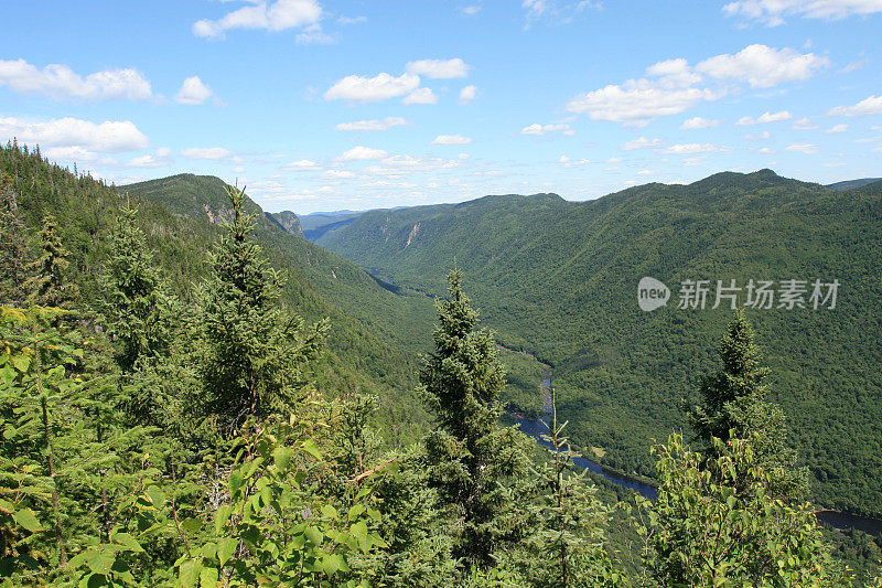 夏天的雅克-卡地亚公园，加拿大魁北克