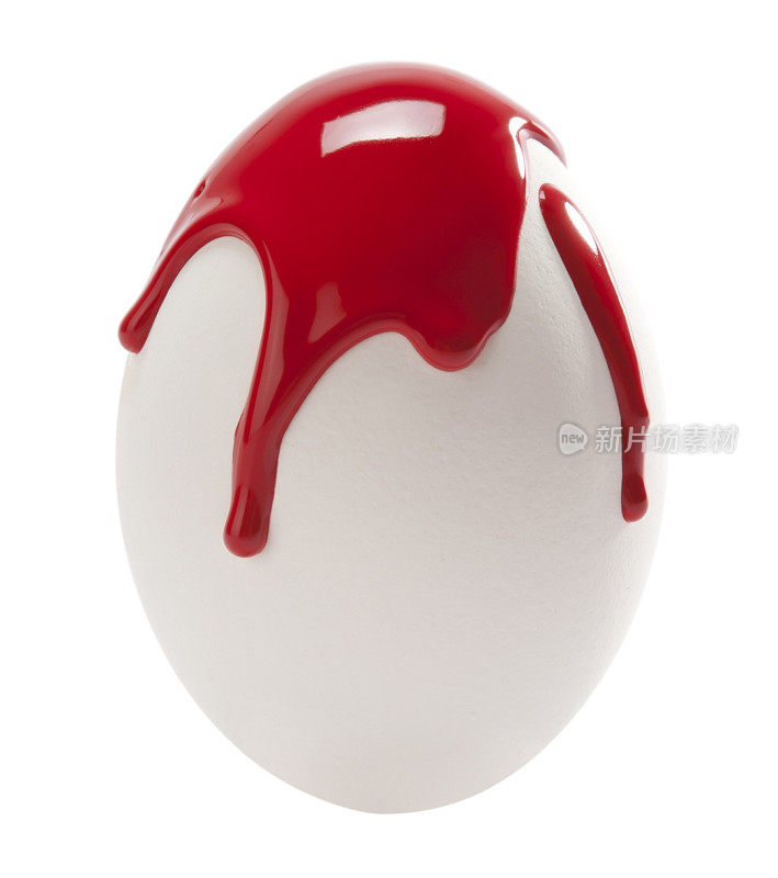 红漆和鸡蛋