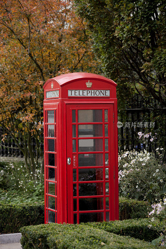 传统的英国phonebox