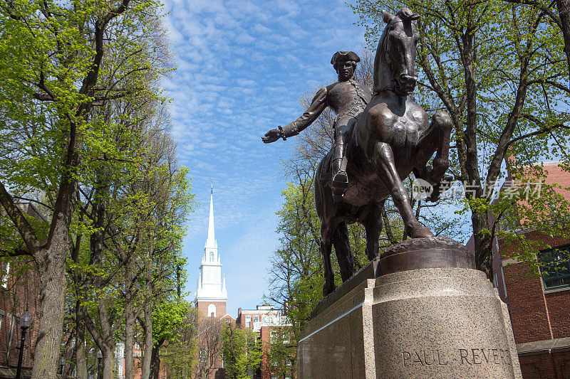 保罗·里维尔纪念碑，波士顿，妈妈