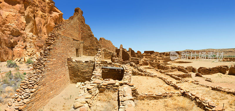 普韦布洛博尼托废墟全景-查科文化国家历史公园