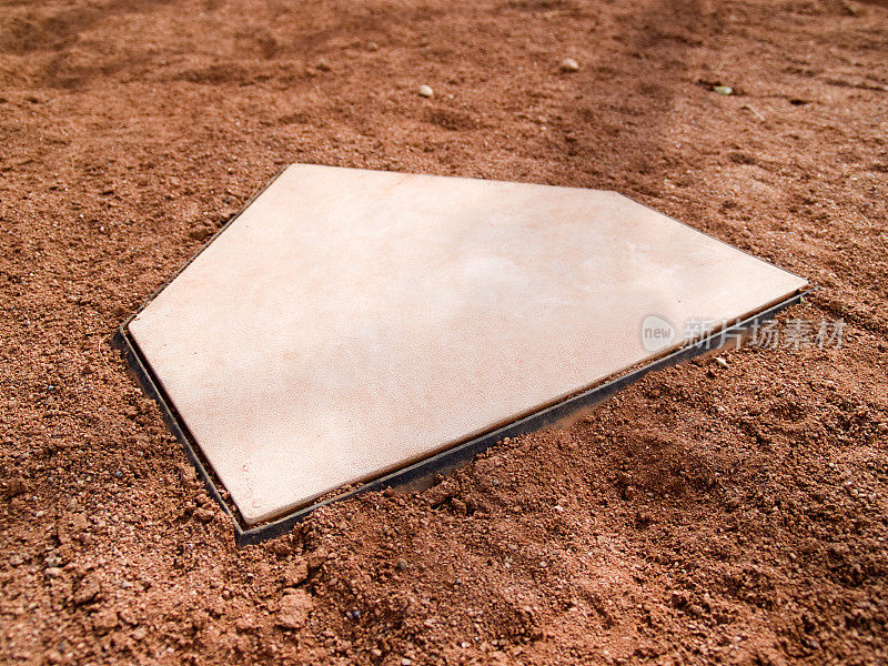 棒球场内有拷贝空间的本垒板