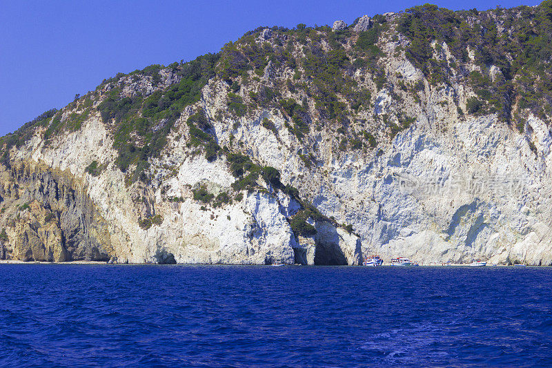 扎金索斯岛悬崖。
