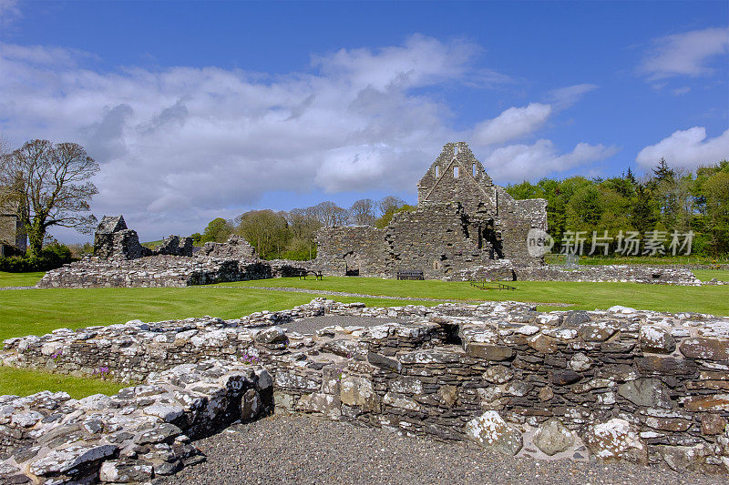格伦卢斯修道院遗址，公元1190年左右建立的西多会修道院——邓弗里斯&加洛韦，苏格兰
