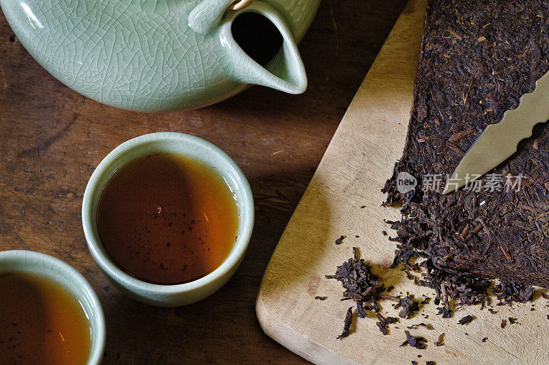 用青瓷茶具制作和供应中国压砖茶