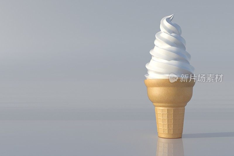 香草冰淇淋或冻酸奶
