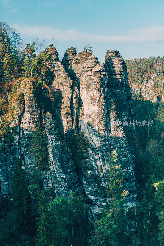 德国撒克逊瑞士的风景