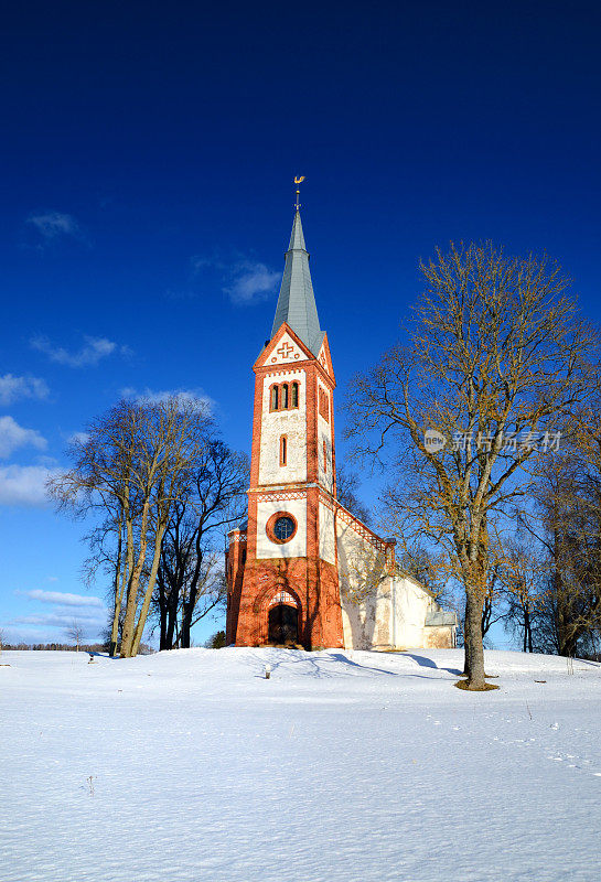 在拉脱维亚克里穆尔达的老路德教会