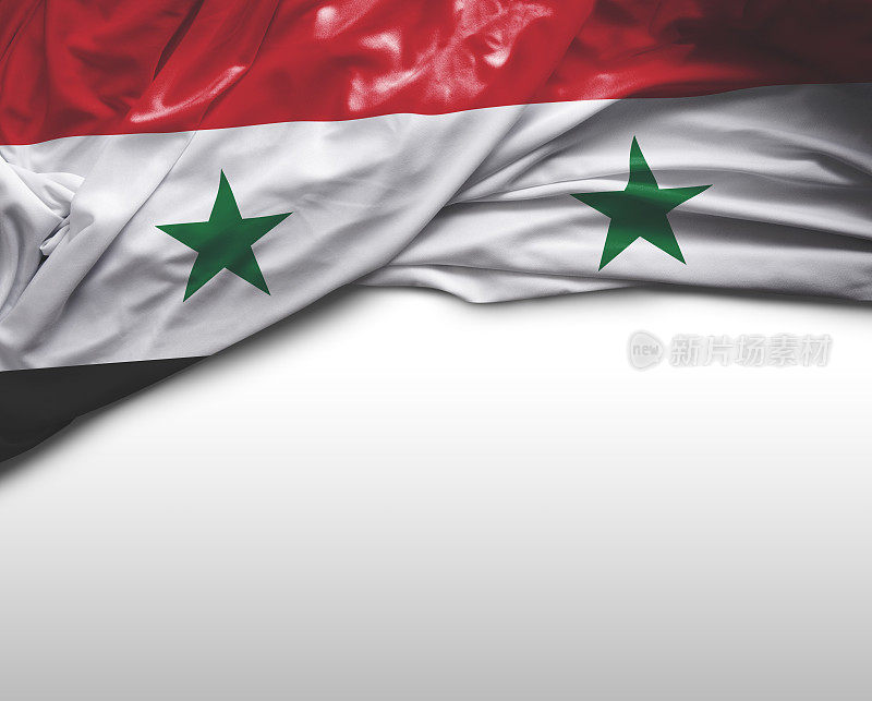 叙利亚挥舞着国旗