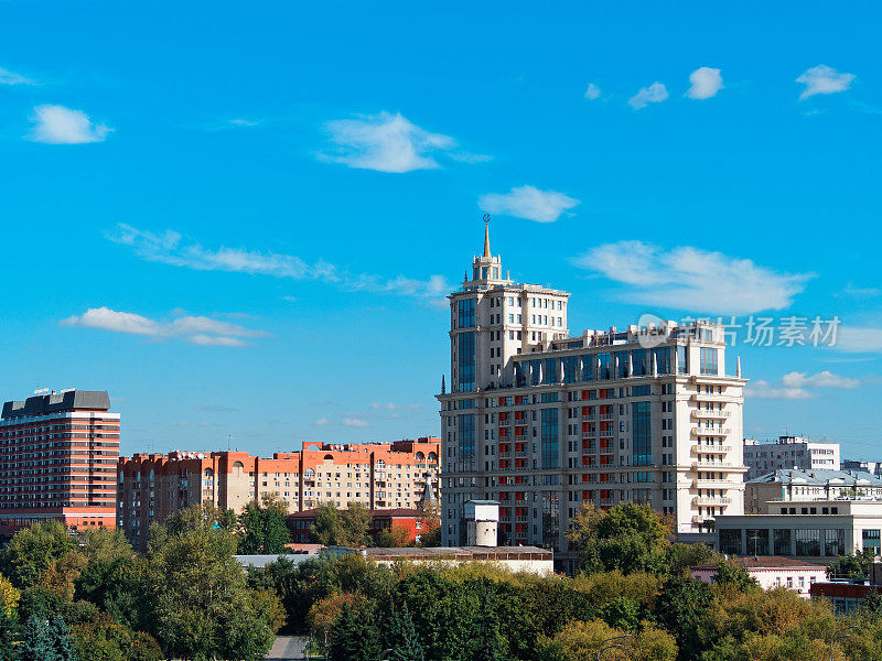 莫斯科市中心鸟瞰图